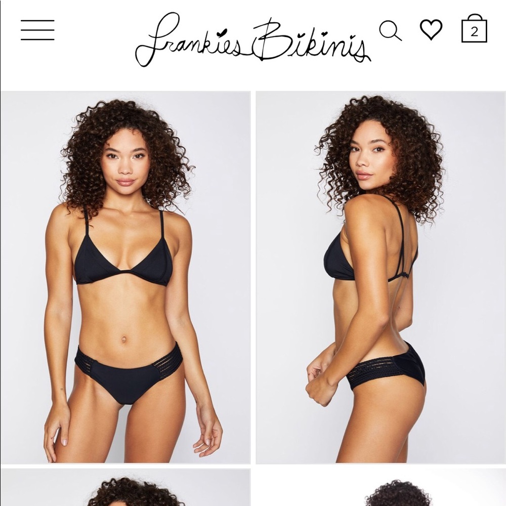 Frankie’s black valentina top